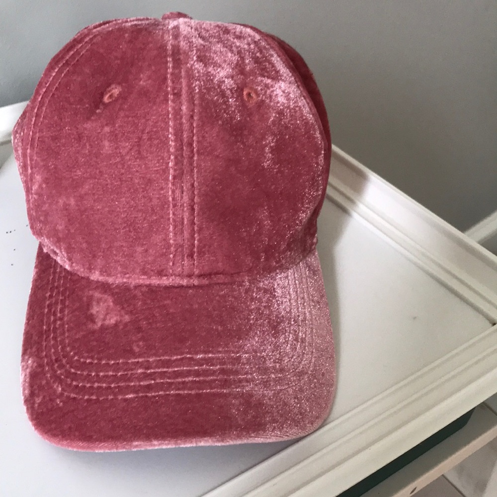 crushed velvet baseball hat